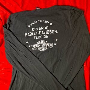 Harley-Davidson Black Long Sleeve Tee with Graphic
